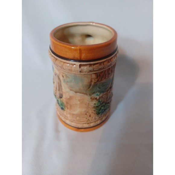WASHINGTON D.C. Souvenir Raised Design Beer Stein 4.5 Inch Vintage - Picture 6 of 8
